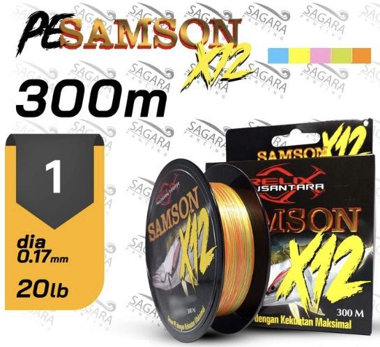Senar PE Samson X12 | x16 PE Samson 300 | 400 | 500 | 600 Meter