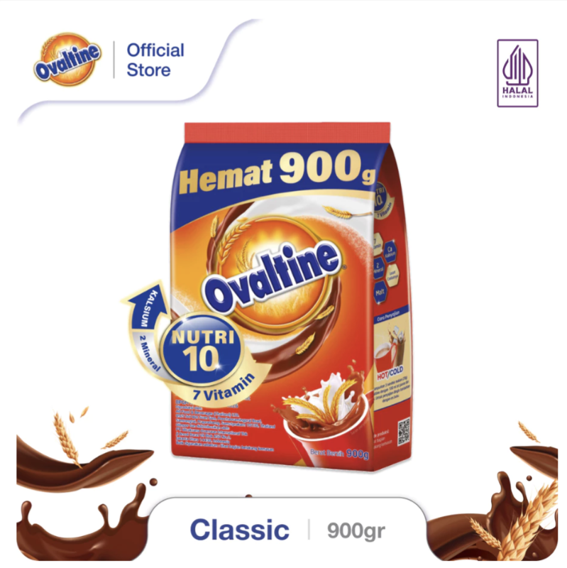 OVALTINE Classic Susu Bubuk Coklat 900gr