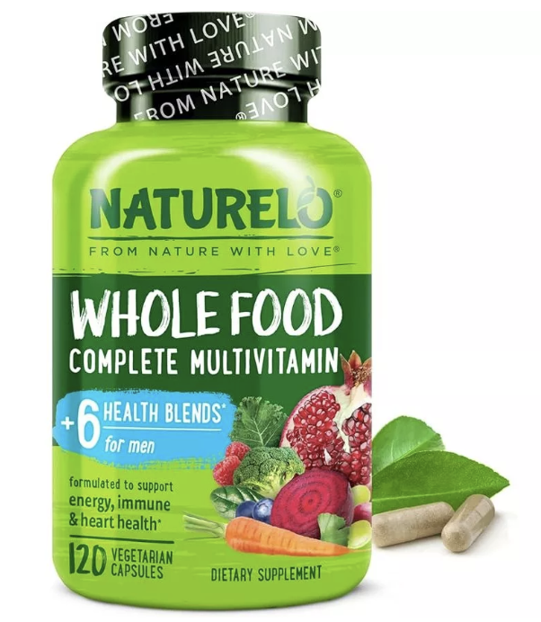 Naturelo Whole Food Complete Multivitamin For Men 120 Vegetarian Capsules