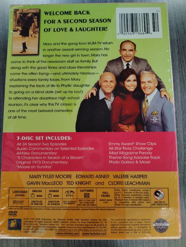 Mary Tyler Moore Show - The Complete Second Season (1971), The