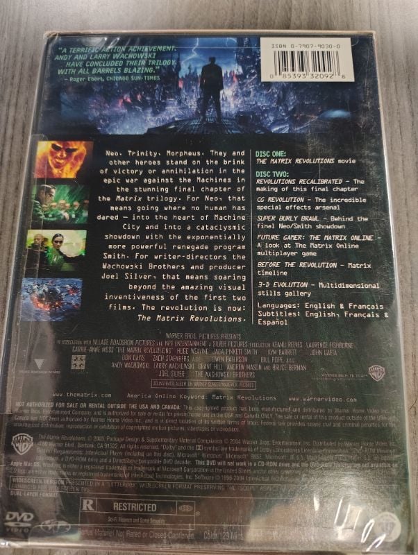 Matrix Revolutions (Two-Disc Widescreen Edition), The
