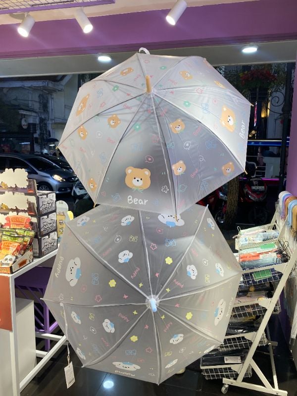 Payung Tongkat Panjang Dekorasi Hewan Imut - 4 Varian