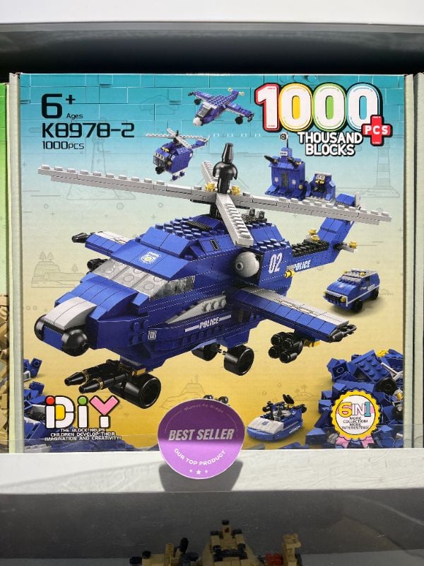 Mainan Blok Bangunan (Helikopter/1000 Pcs)