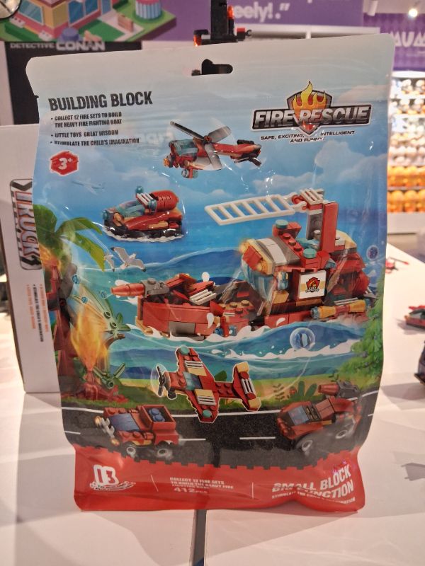 Mainan Blok Bangunan 12-In-1 (Pemadam Kebakaran / 1000 Pcs)