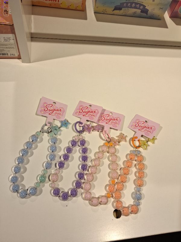 Tali Pergelangan Tangan Handphone Manik-manik Pentagram