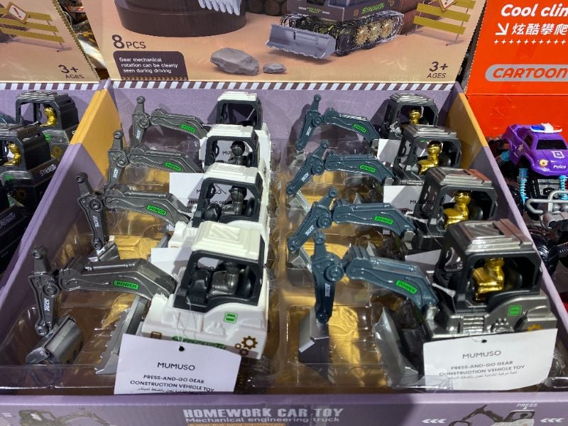 Mainan Mobil Kontruksi Tekan dengan Gigi -2 Variasi