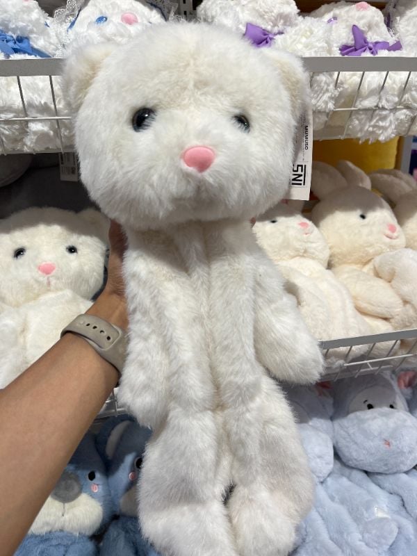 Beruang Putih Bulu Cerpelai Emas Panjang