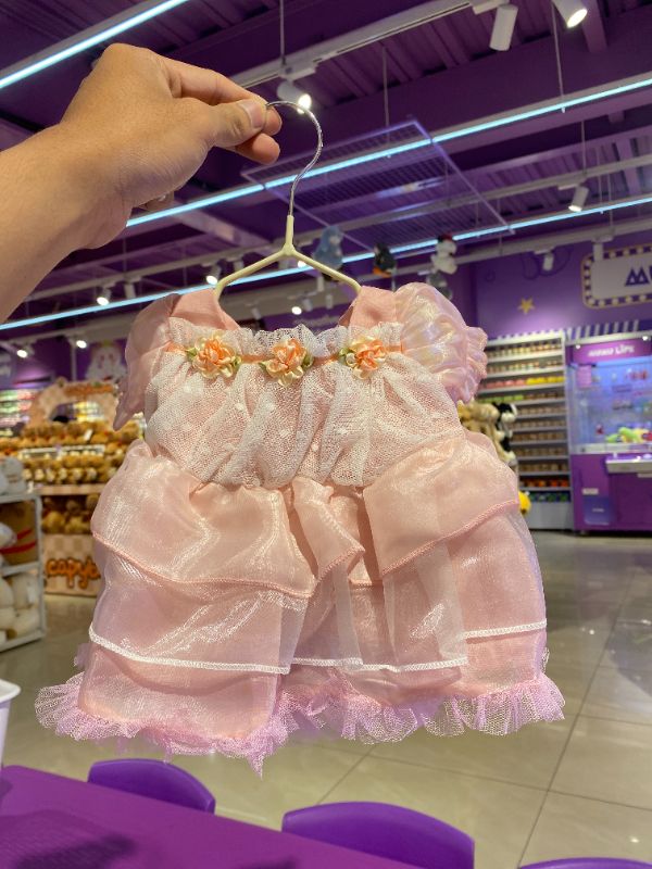 Setelan Rok Organza Bubble Warna Pink