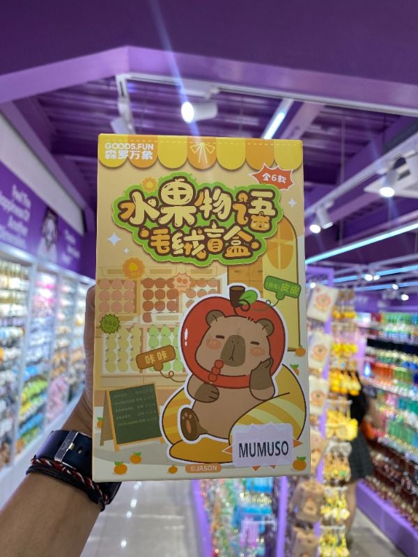 Kapitbara Gantungan Boneka Bulu Misteri Box Seri Buah Tropis