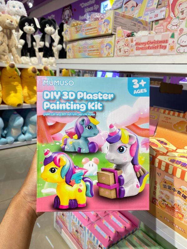 DIY Lukisan Gipsum 3D Unicorn Baru