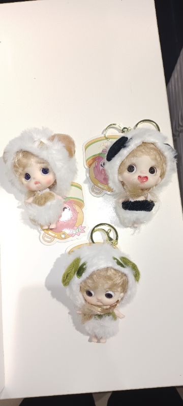 Set Gantungan kunci boneka panda bandana ( 4 warna campur)