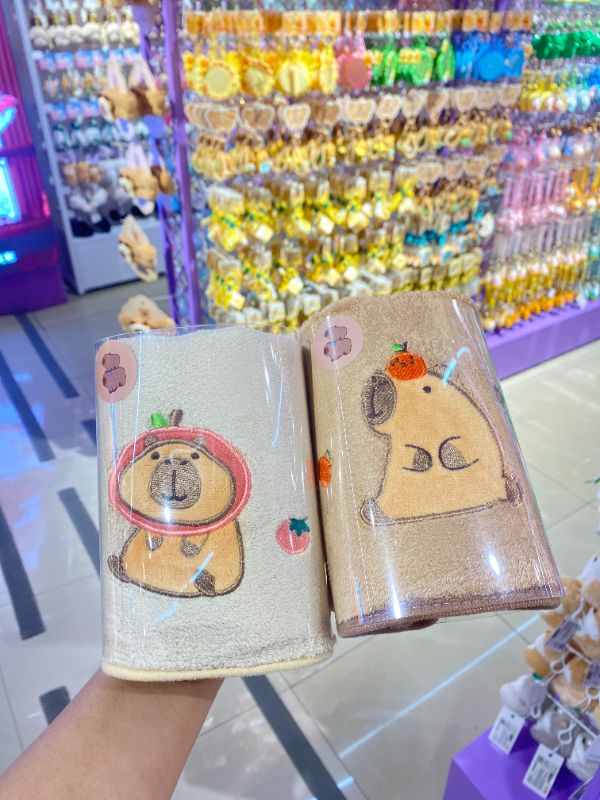 Handuk Bordir Kapibara MJ-24075 (2 Warna Campuran)