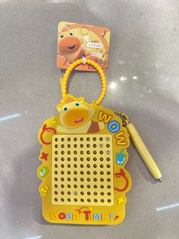 Gantungan Magnetik Pelat Gambar Bola Baja Berbentuk Lengkung Capybara Ruri Bahagia