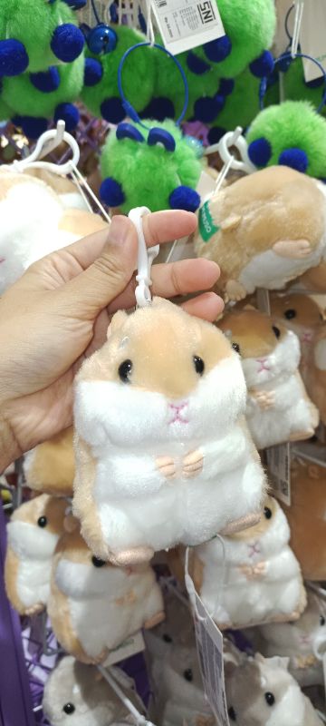 Mainan boneka Hamster gantungan kunci-Coklat