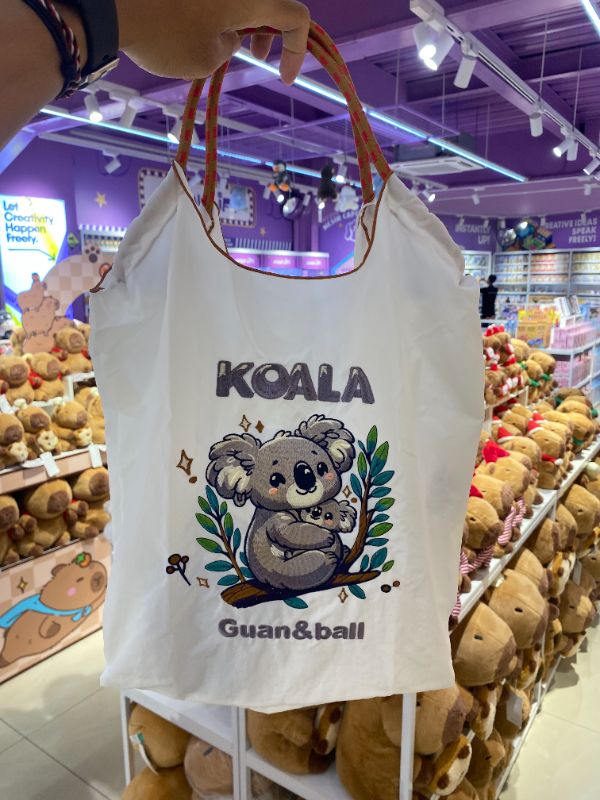 Tas Selempang Sulam Ramah Lingkungan - Putih