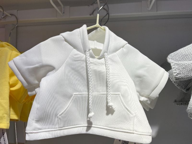 224 Hoodie Putih Raglan