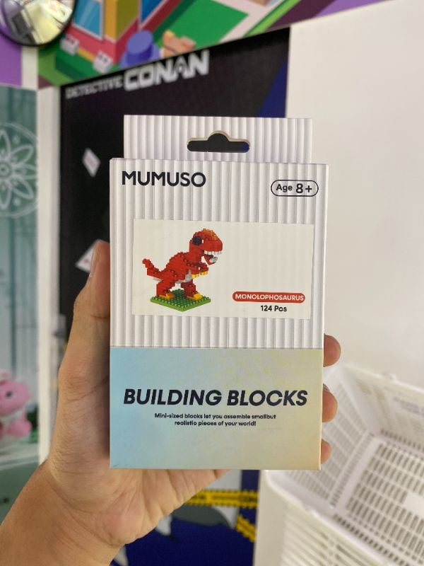 Mainan blok bangunan (Monolophosaurus/124 Pcs)