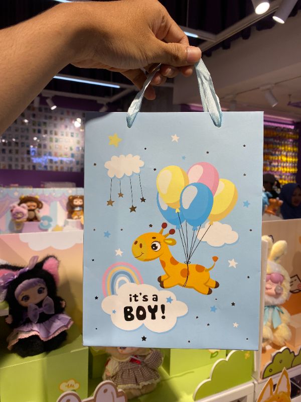 Tas kado bintang awan Baby S (campuran dua jenis)