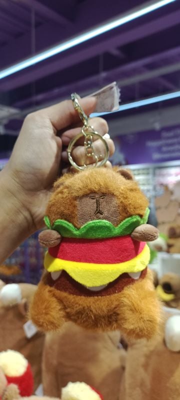 Liontin Gantungan Tas (Hamburger & Kapibara)