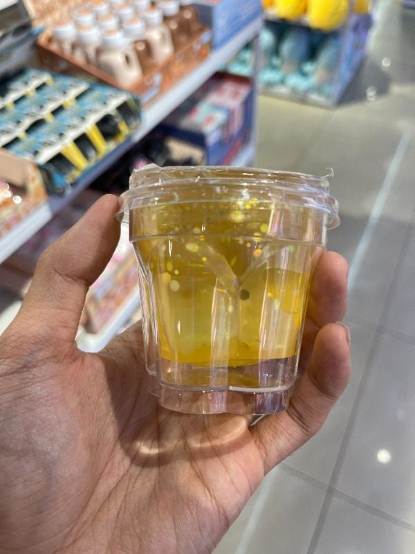 Mainan pereda stres gelas Jelly Teh Lemon Vitamin C (Maltosa)