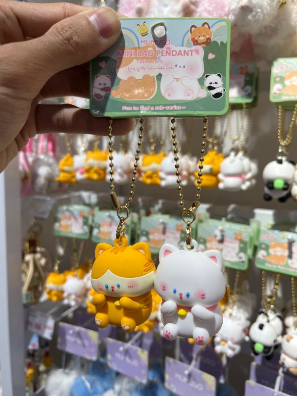 Liontin Gantungan Tas Mini (Kucing Kembar)