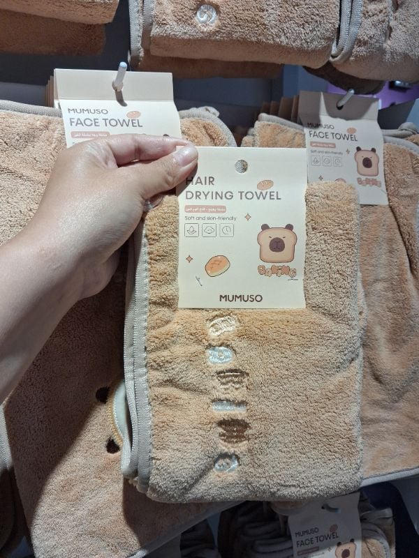 Handuk Pengering Rambut Seri Baking Lumba-Lumba Imut