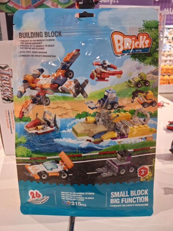 Mainan Blok Bangunan 6-In-1 (Lalu Lintas Kota / 1000 Pcs)