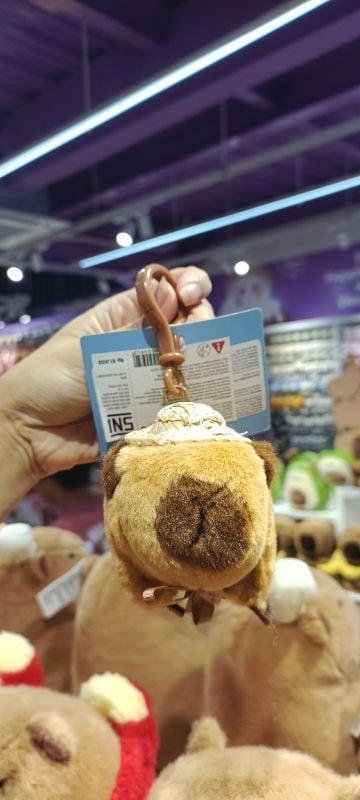 Boneka gantungan kunci kain seni Seri Raja Kapibara-Raja Kapibara (4 Model Campur)