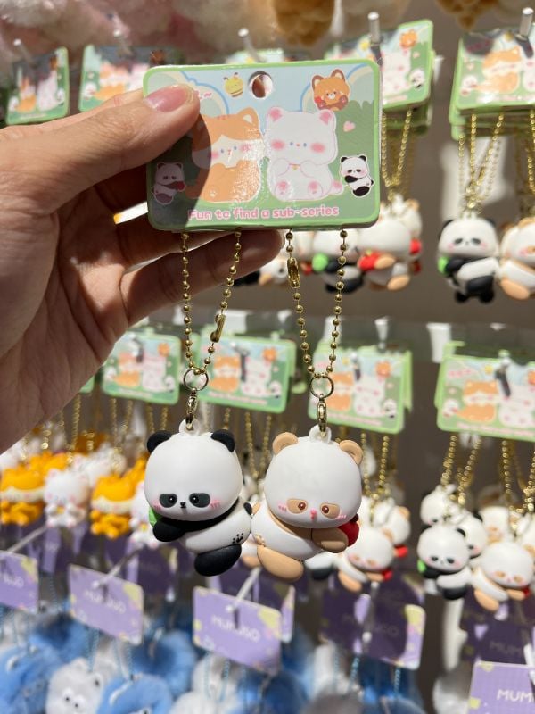 Liontin Gantungan Tas Mini (Panda Kembar)