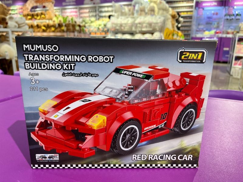 Kit Bangunan Robot Transformasi (Mobil Sport Merah/211  Pcs)