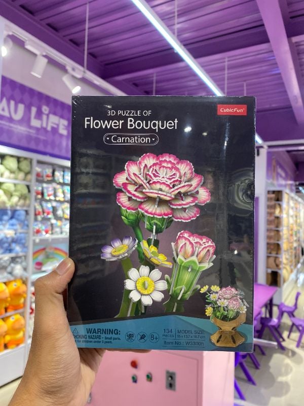 Puzzle 3D (Buket Bunga # Anyelir)