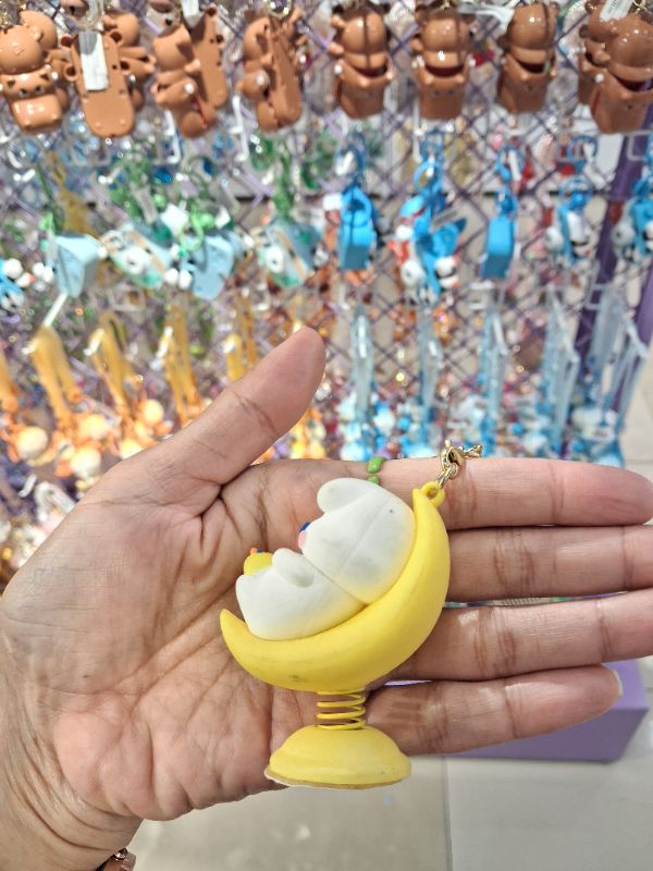 Gantungan Kunci Kartun Kelinci Kiddie Ride（4 model campur）