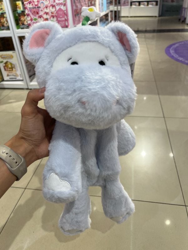 Case Kuda Nil Bunga Bulu Kelinci Biru