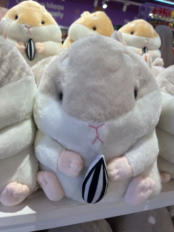 Mainan boneka Hamster Ukuran Besar-Abu-abu