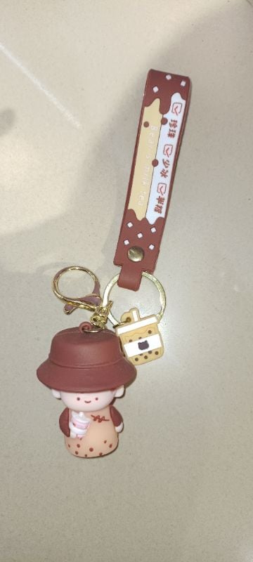 Gantungan kunci model Beer's Milk Tea