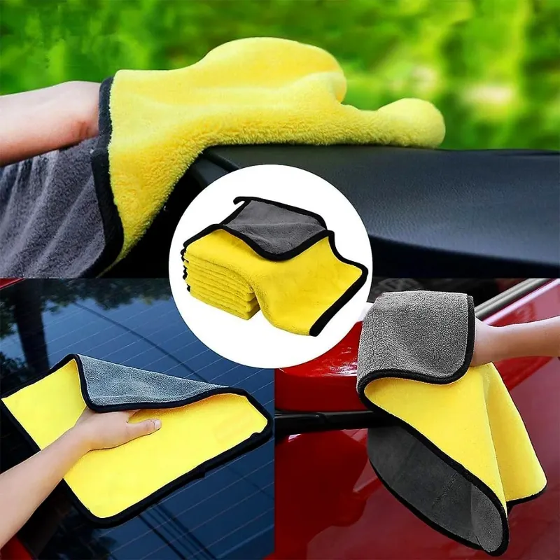 Premium Microfiber Cleaning Cloth – Ultra-Absorbent, Scratch-Free & Quick-Dry Towel for Car, Bike, Home, Kitchen & Multipurpose Cleaning