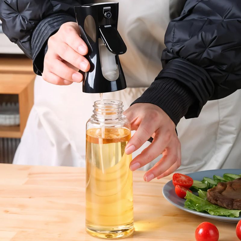 Multipurpose Fine Mist Spray Bottle – BPA-Free Refillable Trigger Sprayer for Oil, Vinegar, Water, and Cleaning Solutions | Ergonomic Design for Kitchen, Gardening, Salon & Household Use