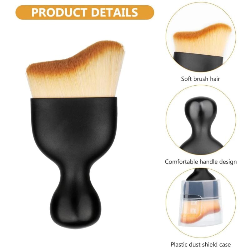 Mini Car Interior Cleaning Soft Brush | Multipurpose Duster Brush for Dashboard, Air Vents & Gaps | Soft Bristles for Car, Home & Office | Compact, Durable & Non-Slip Handle