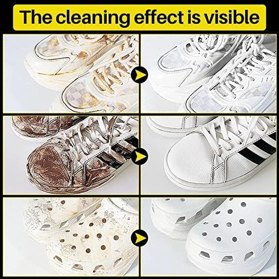 Shoe Cleaning Wet Wipes (80 Pcs) | Fast Scrubbing Sneaker Cleaner Tissue | Non-Woven Detergent Quick Wipes | Disposable Travel Shoe Cleaner for Leather, Fabric & Suede | Removes Dirt & Stains Instantly