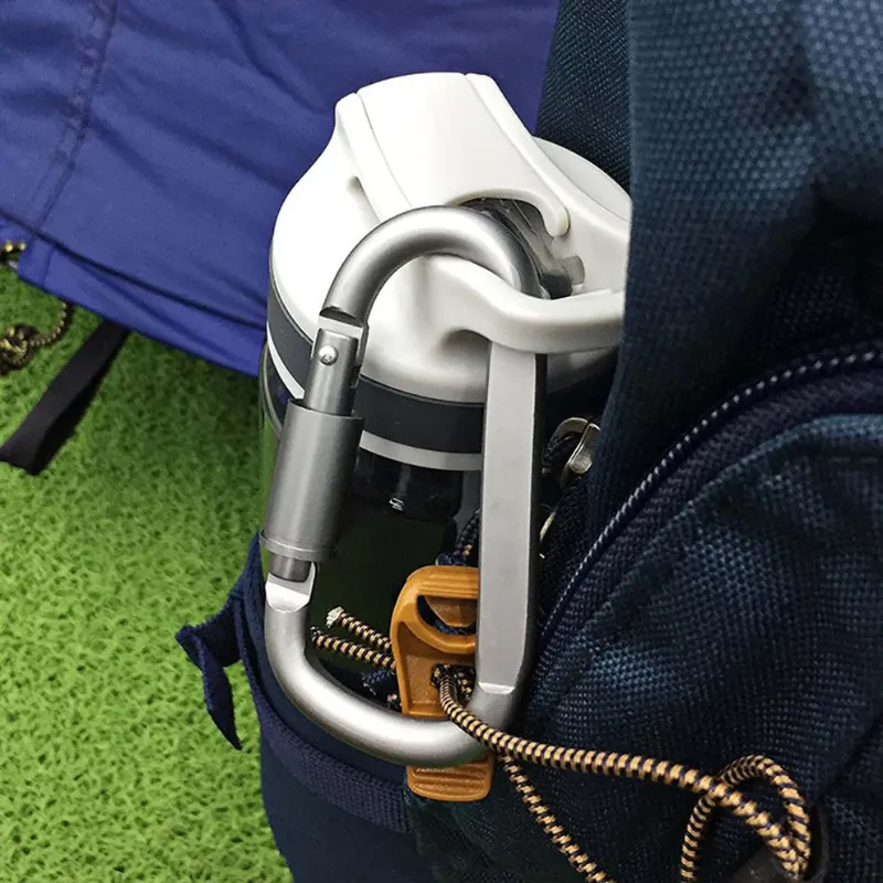 Premium Heavy-Duty Metal Carabiner Hook with Screw Lock – Multipurpose Utility Snap Hook for Bags, Keys, Travel Gear, Outdoor Accessories & Daily Carry Items