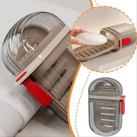 Premium Unbreakable Travel Soap Case with Secure Lock | Leakproof & Compact Plastic Soap Holder for Travel, Gym, Bathroom & Outdoor Use