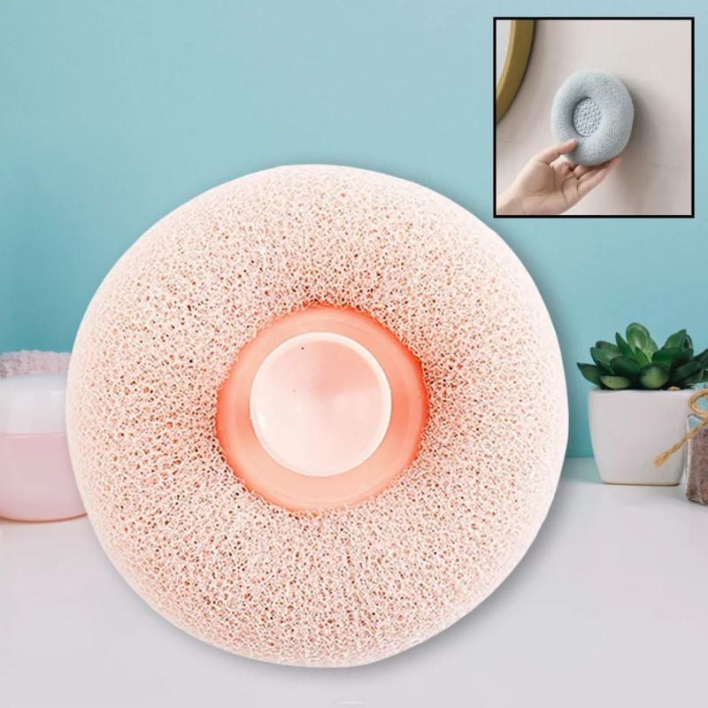 Super Soft Bath Sponge Flower with Suction Cup – Reusable Exfoliating Foam Loofah for Men & Women, Massage & Deep Cleansing Body Washer