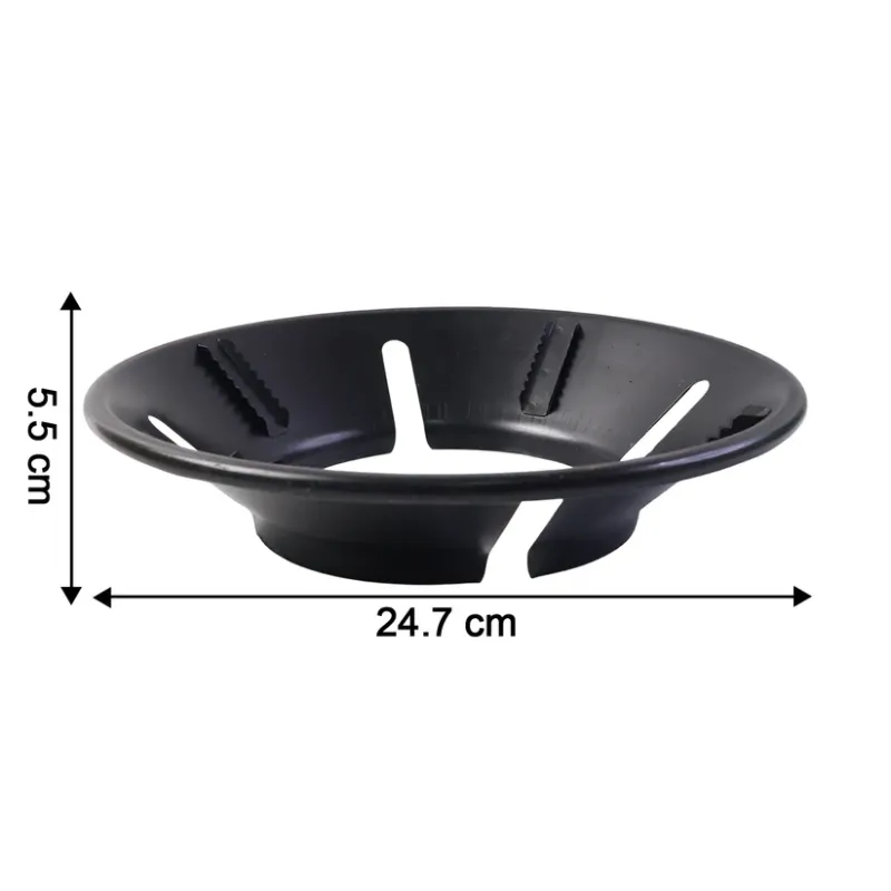 Gas Stove Flame Protector Ring (25 x 25 cm) | Universal Heat Efficiency Plate for Gas Burners | Flame Guard for Even Heating, Spill Protection & Gas Saving | Durable Kitchen Cooktop Accessory
