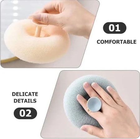 Super Soft Bath Sponge Flower with Suction Cup – Reusable Exfoliating Foam Loofah for Men & Women, Massage & Deep Cleansing Body Washer