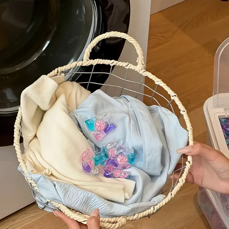 Premium 4-in-1 Multi-Action Laundry Detergent Pods – Stain Remover + Brightener + Fabric Softener | Fast-Dissolving Washing Capsules (10 Pods Pack)