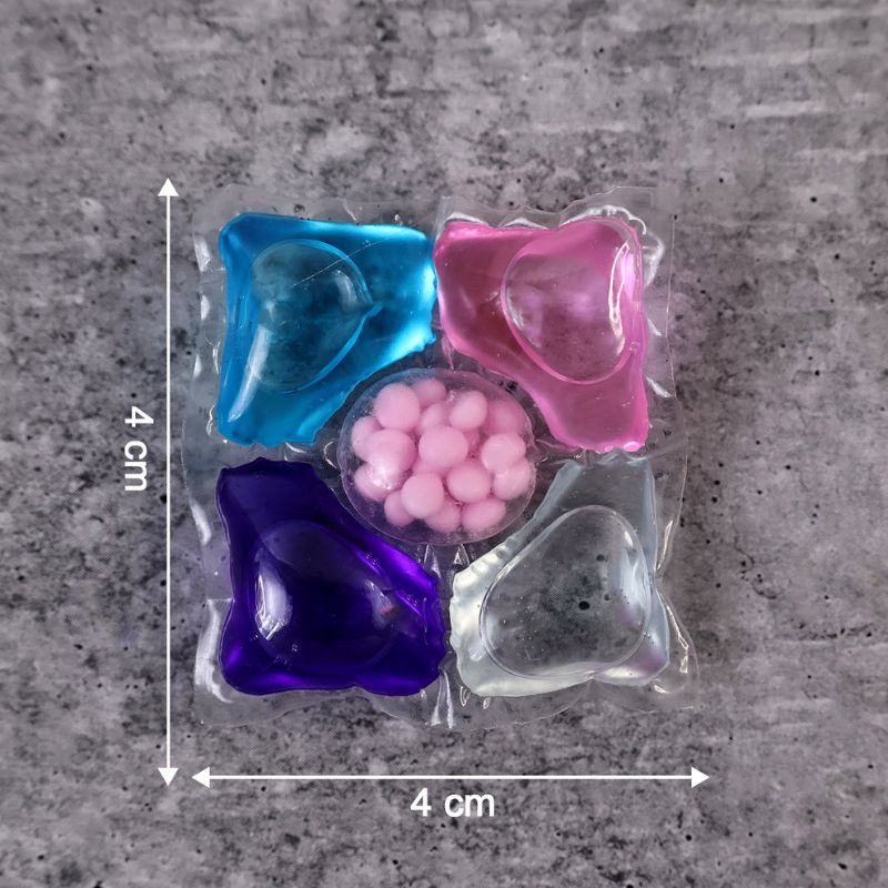 Premium 4-in-1 Multi-Action Laundry Detergent Pods – Stain Remover + Brightener + Fabric Softener | Fast-Dissolving Washing Capsules (10 Pods Pack)