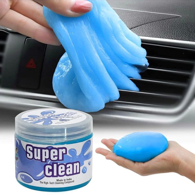 Super Clean Magic Gel Cleaner – Multi-Purpose Dust Cleaning Putty for Car Interior, Keyboard, Laptop & Electronics | Reusable Soft Gel Dust Remover