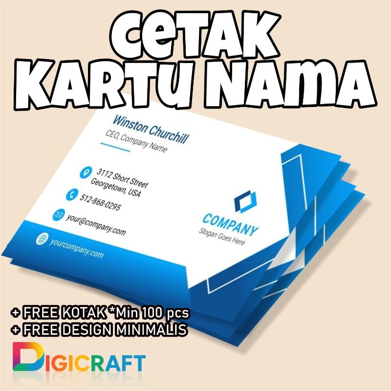Kartu Nama Bisnis Premium