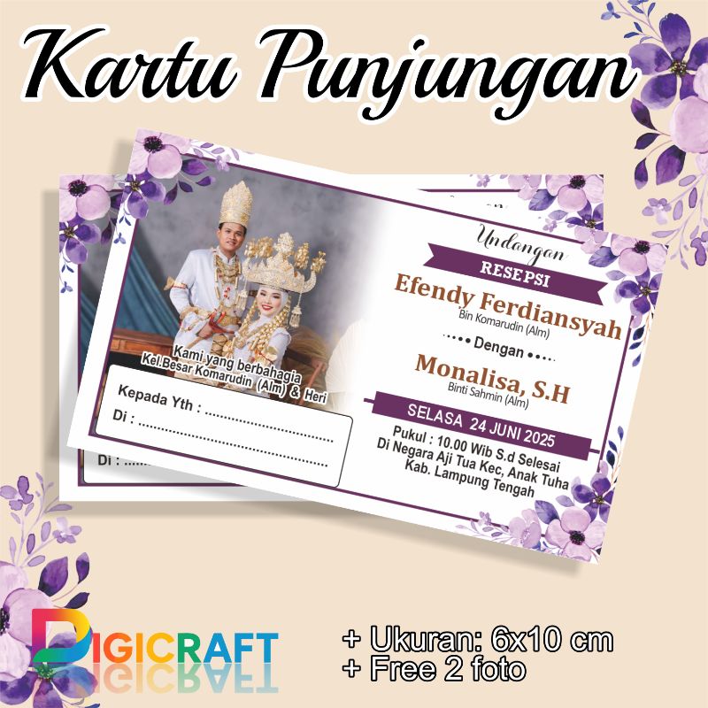 Kartu punjungan pernikahan, Unduh mantu, khitan & aqiqah