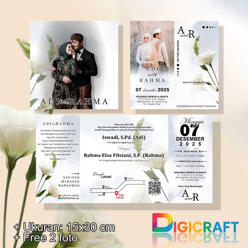 Undangan model lipat 3